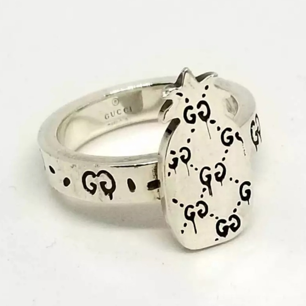Gucci Ghost Pineapple Ring sz 8